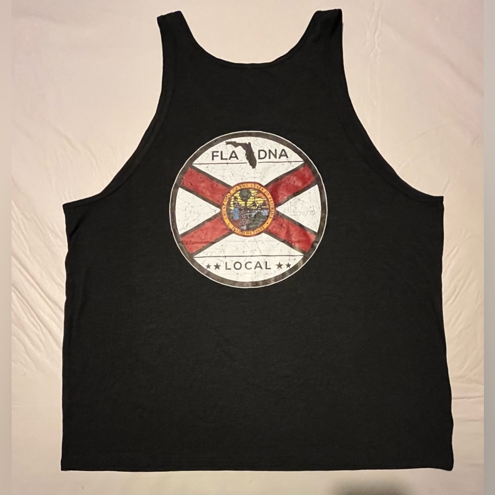 Tank Top Florida Local Adult Men's Size 2XL Dark Grey Floridian